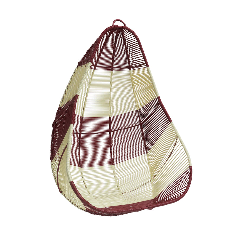 Acapulco Design - Colgante Hanging Chair | eggshell / burgunderrot