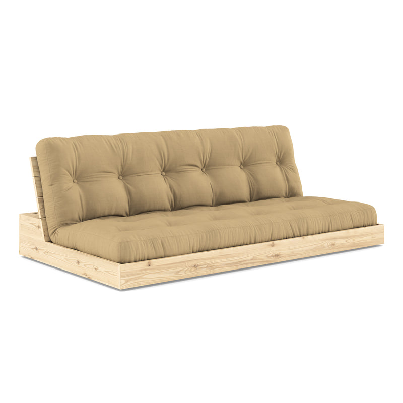 Karup - Base Schlafsofa | 758 Wheat Beige / 101 clear lacquered