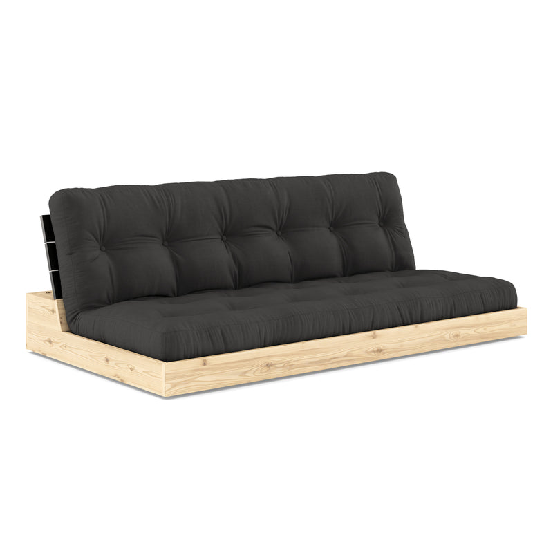 Karup - Base Schlafsofa | 734 Dark Grey / 102 Black Lacquered
