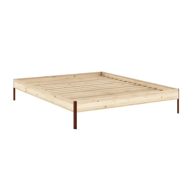 Karup - Core Bett | 160 x 200 cm / Kiefer natur / terra red