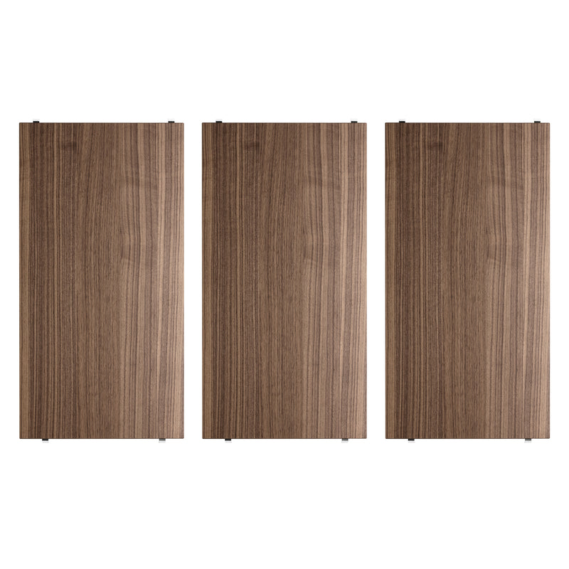 String - Regalboden 58 x 30 cm, 3er-Pack | Nussbaum