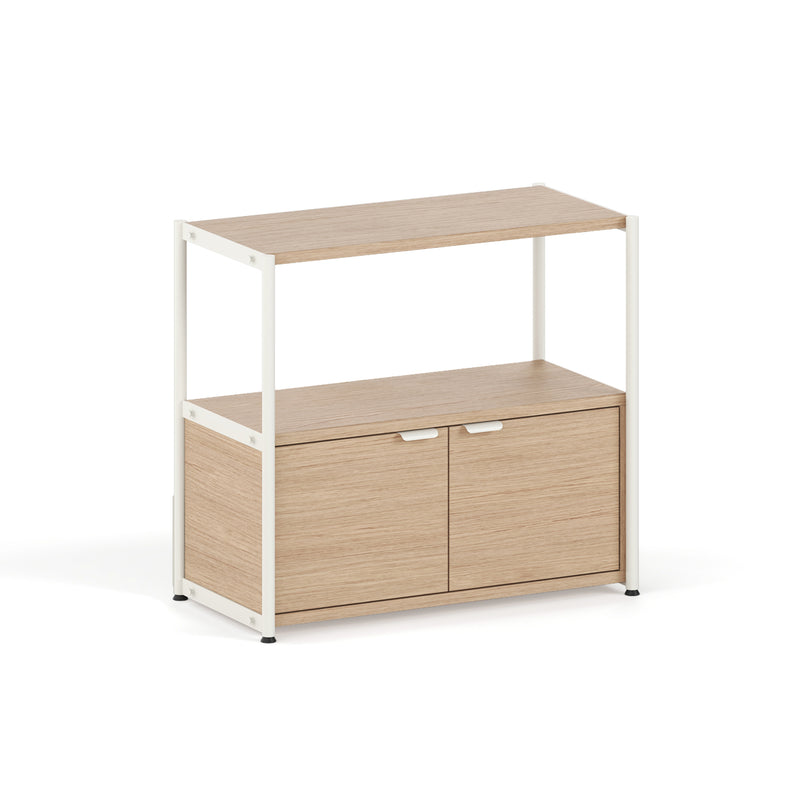 TipToe - Unit Regalsystem | inkl. 1 Türe / H 75 x 84 cm / cream white