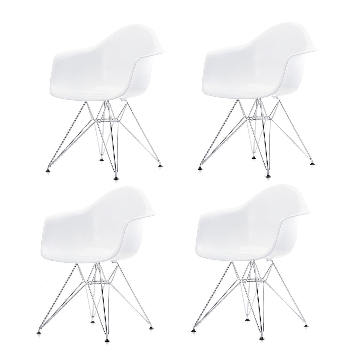 Vitra - Eames Plastic Armchair DAR RE (4er-Set) | 