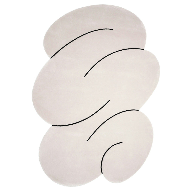 Okej - Squiggle Teppich, Cloud Gray | small