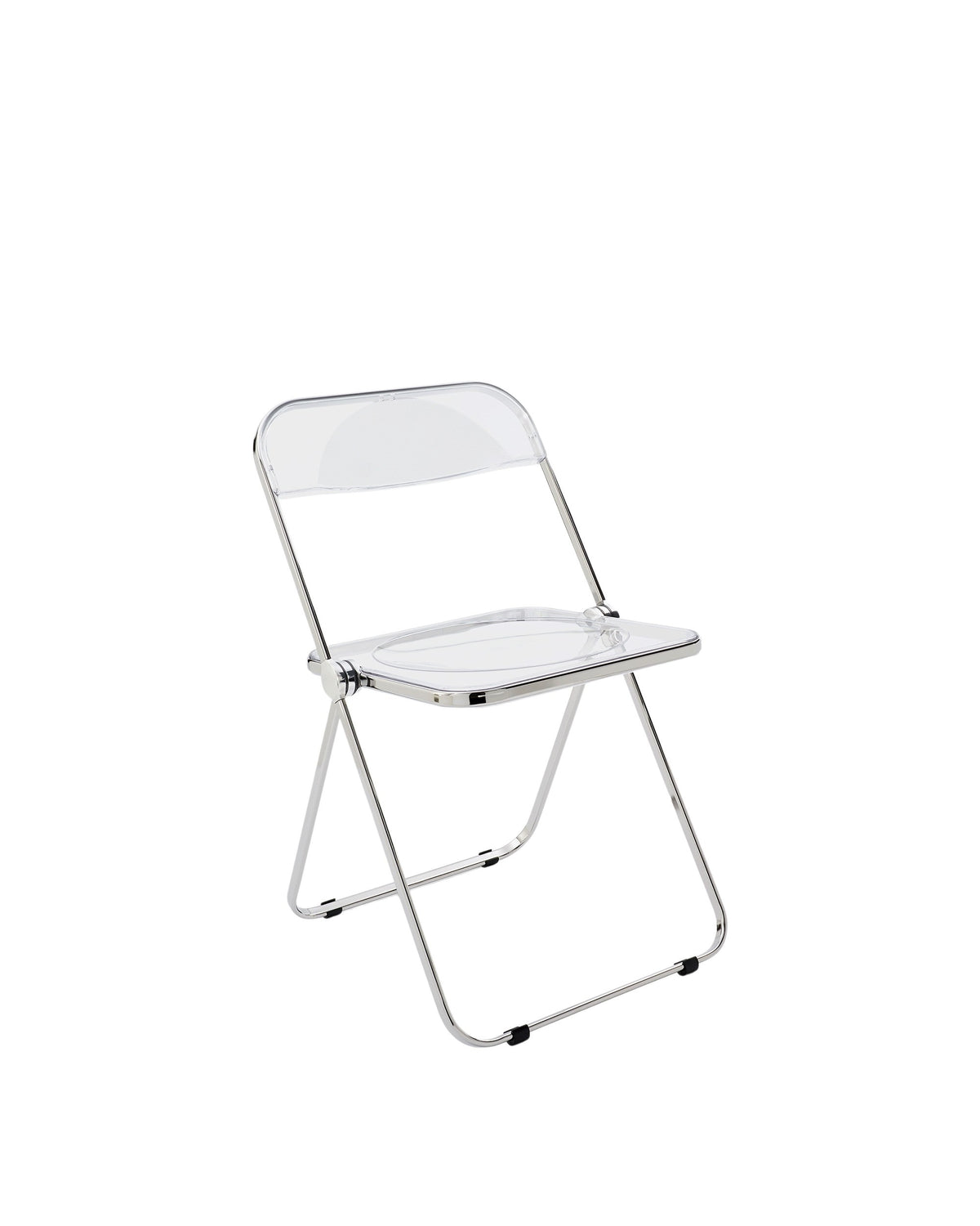 Anonima Castelli - Plia Klappstuhl | transparent / Stahl verchromt