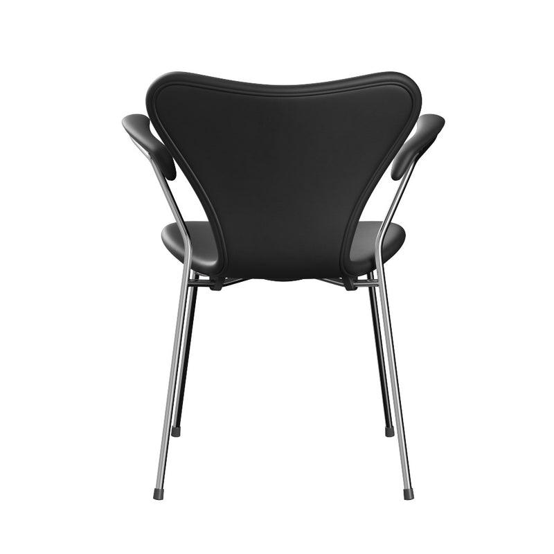 Fritz Hansen - Serie 7 Armlehnstuhl, Vollpolster Leder | black