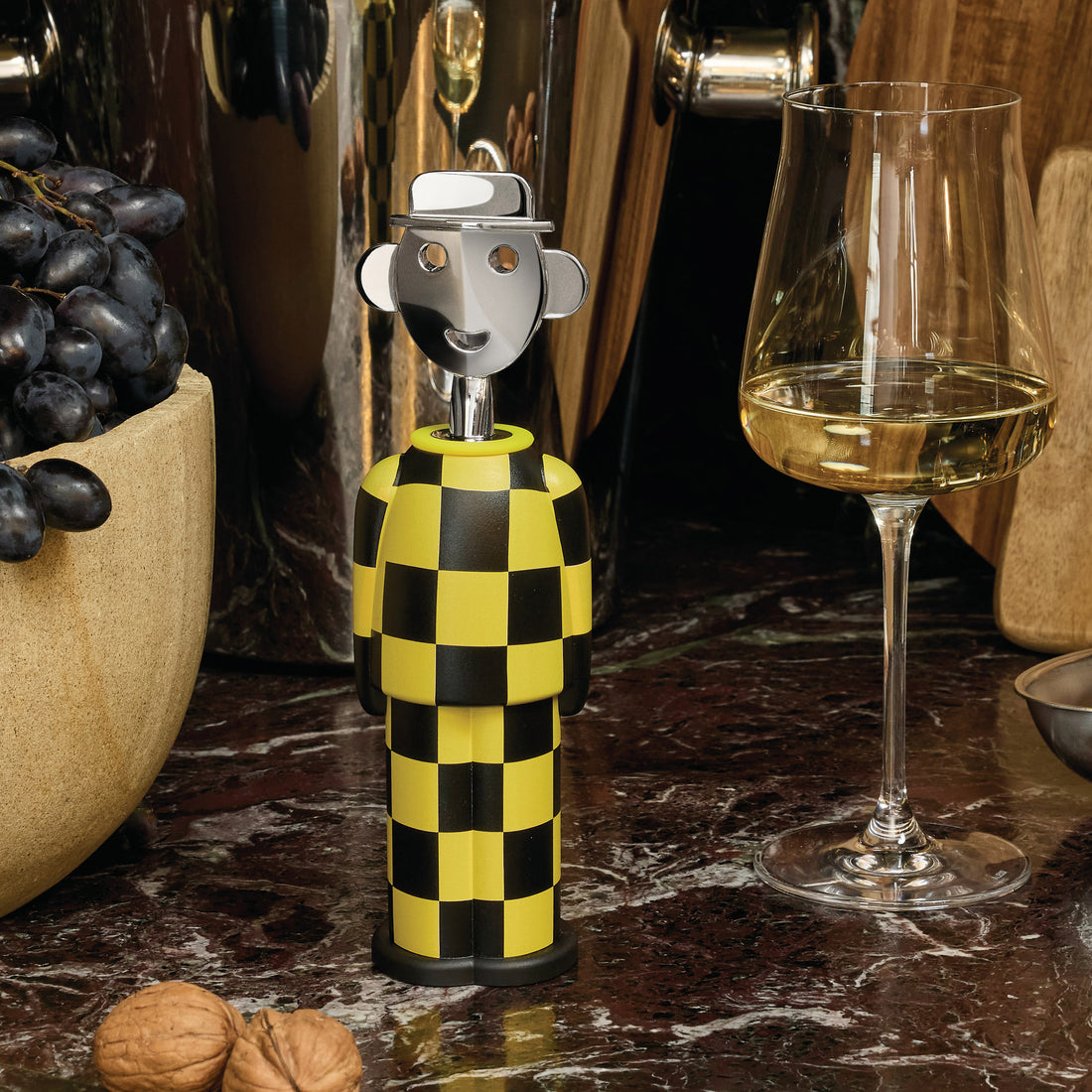 Alessi - Korkenzieher Alessandro M | Alessandro M. Giallo e Nero / gelb/schwarz
