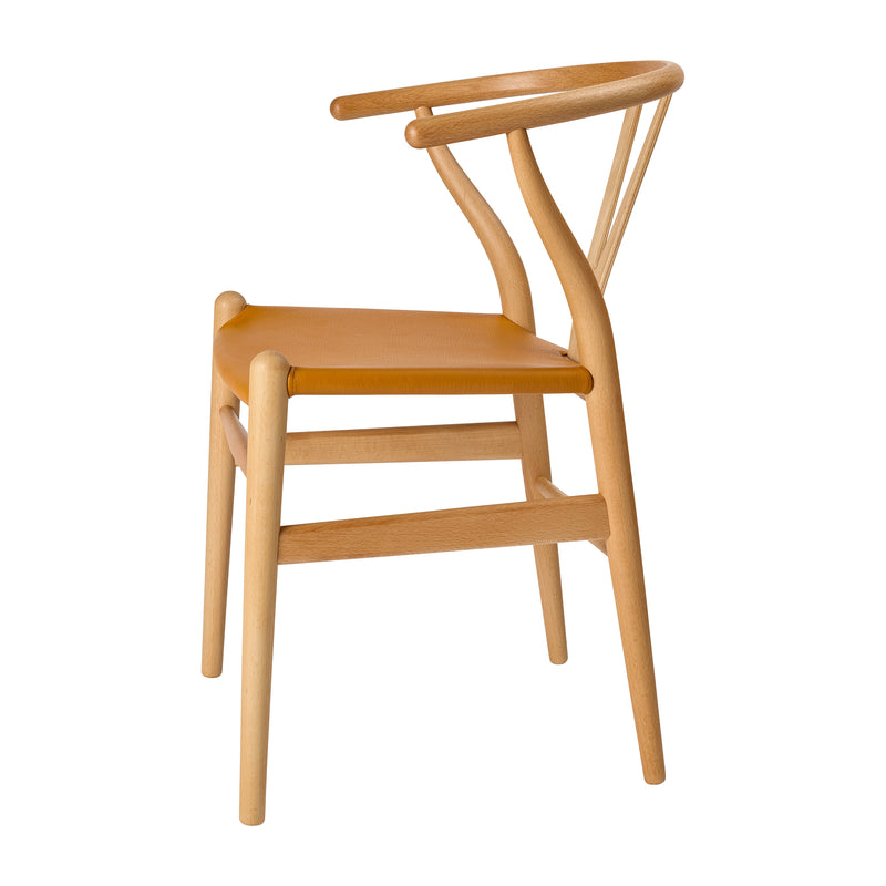Carl Hansen - CH24P Wishbone Chair | Leder (Loke 7050) / Buche geölt