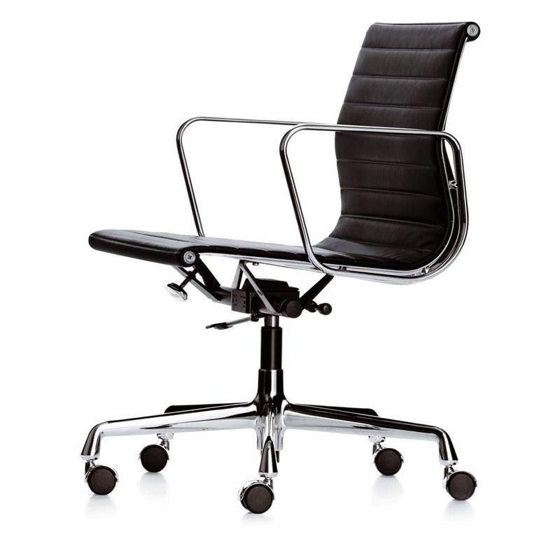 Vitra - Aluminium Chair EA 117 Bürodrehstuhl | Hopsak nero / glanzchrom