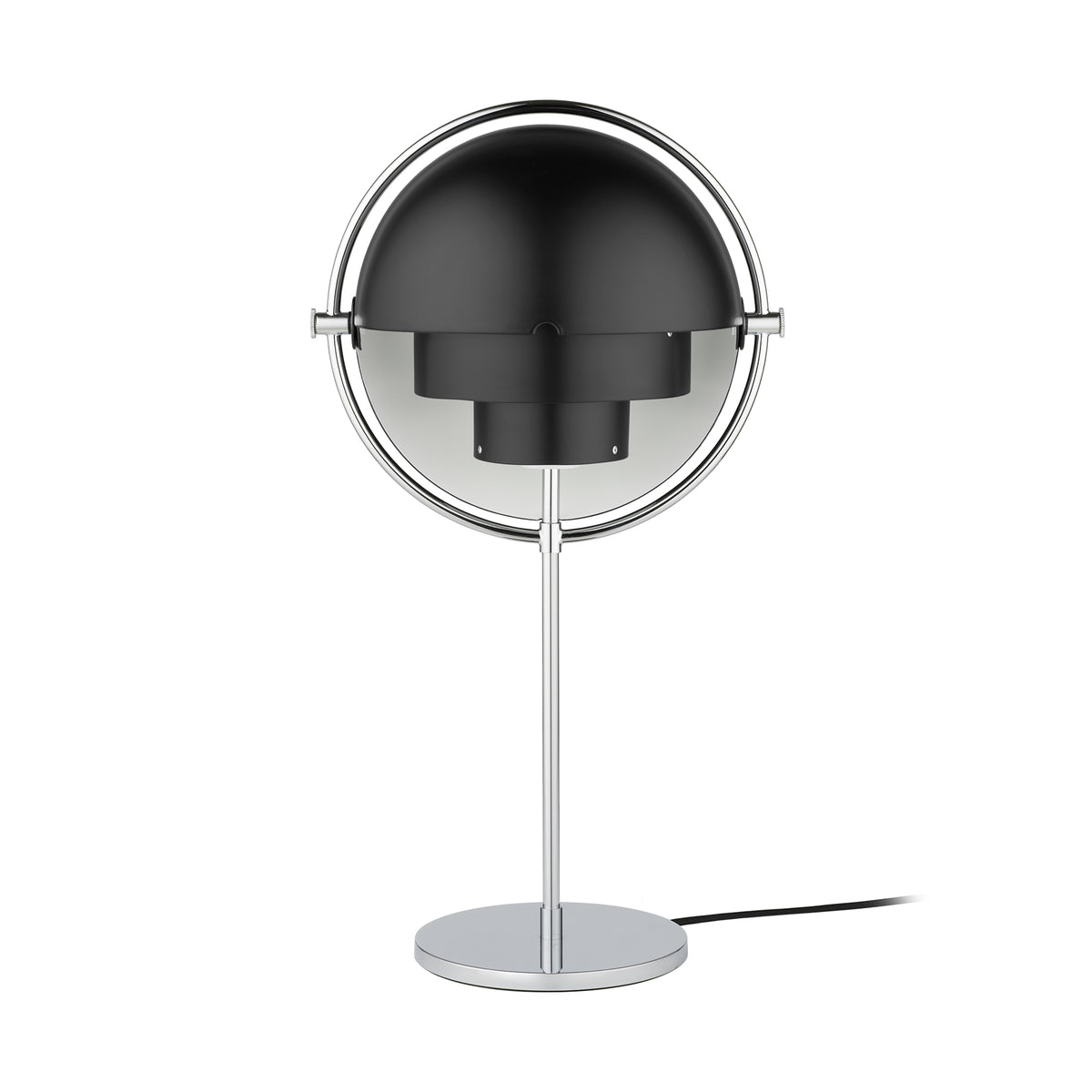 Gubi - Multi-Lite Tischleuchte | Chrom / schwarz