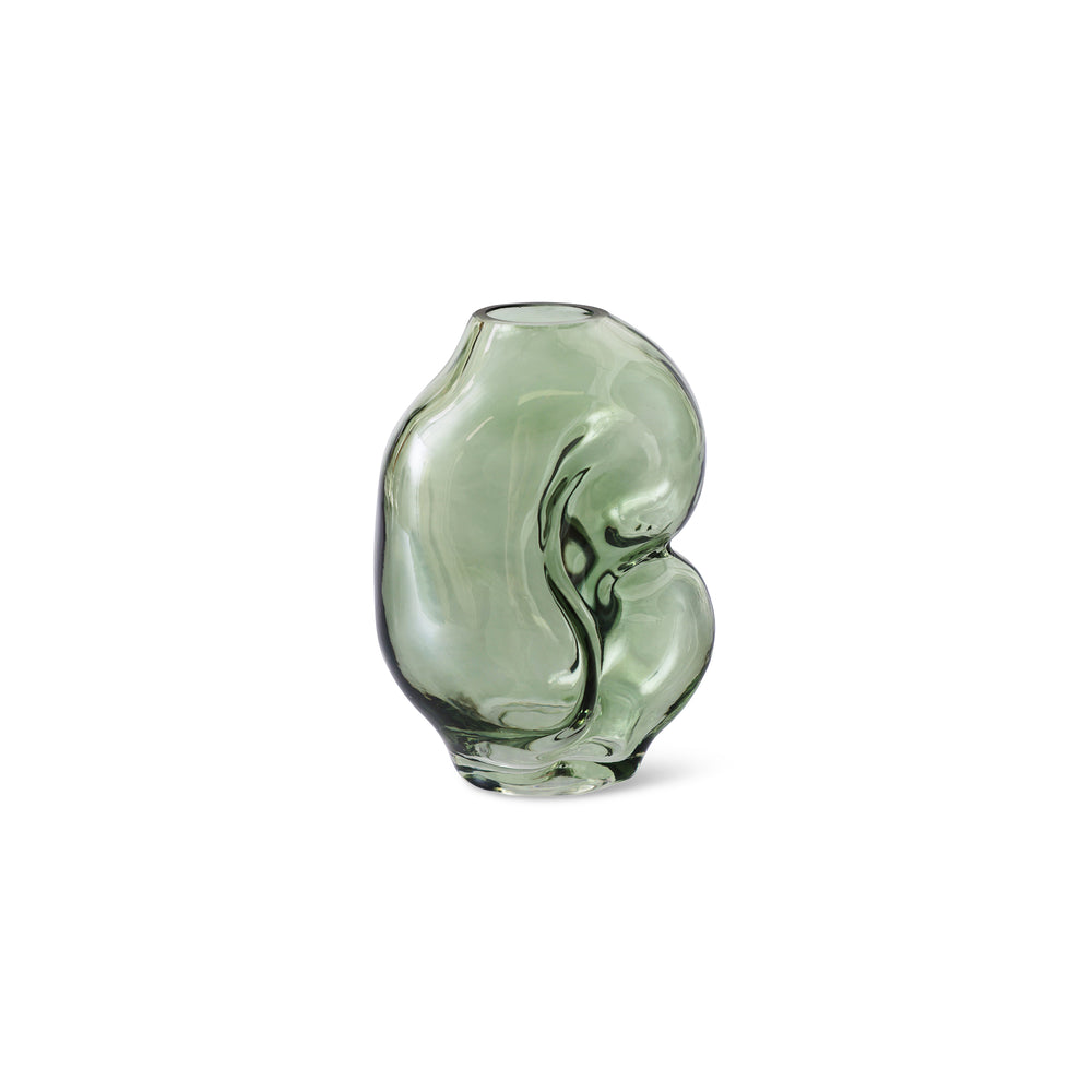 HKliving - Gleam Glasvase | small / olive
