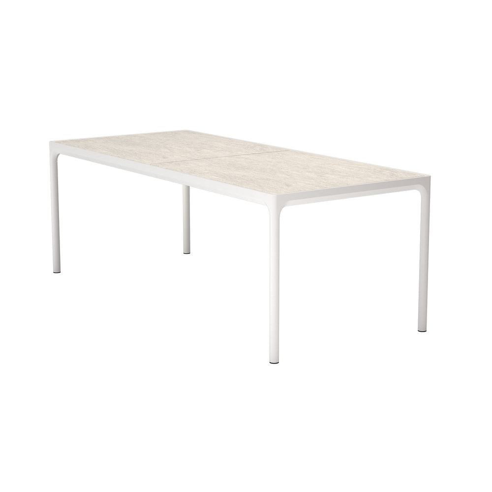 HOUE - FOUR Outdoor Tisch | 210 x 90 cm / muted white/shell