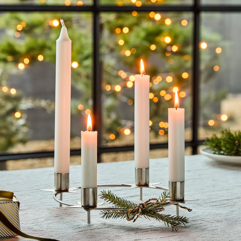 House Doctor - Stage Advent Kerzenständer | silber
