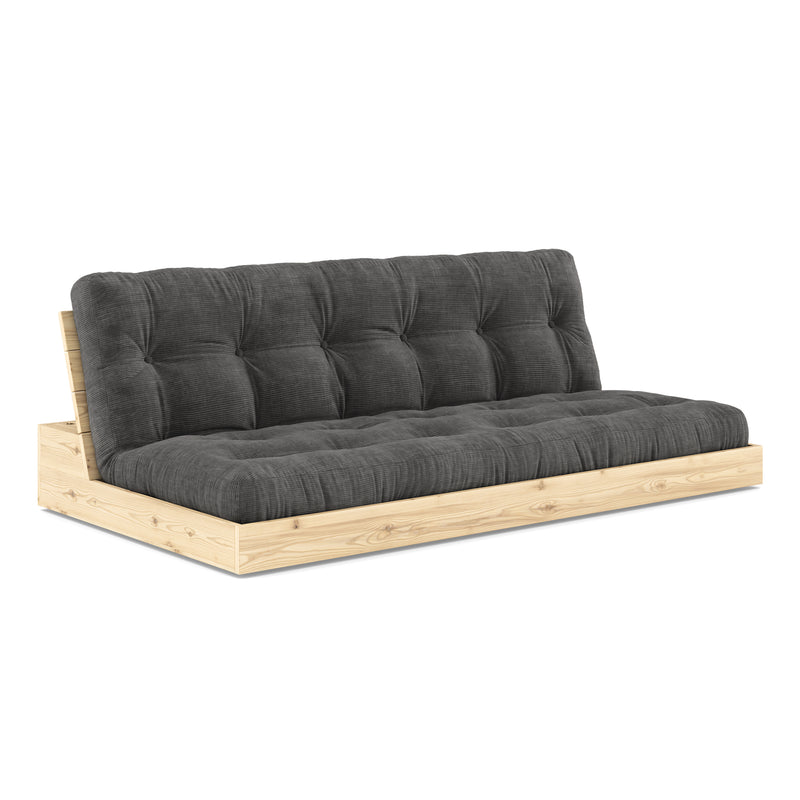 Karup - Base Schlafsofa | 511 Charcoal / 101 clear lacquered