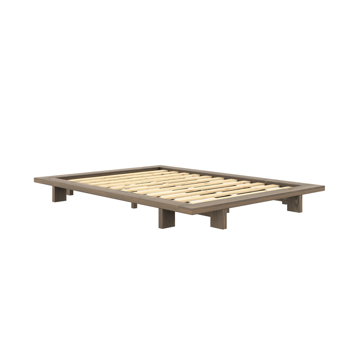 Karup - Futonbett Japan | 140 x 200 cm / 106 Carob brown lacquered