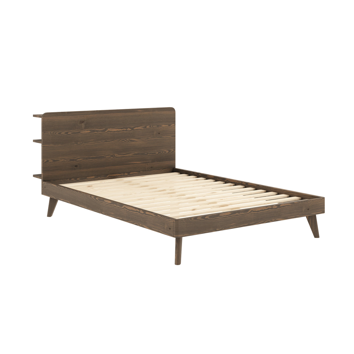 Karup - Retreat Bett | 140 x 200 cm / 106 Carob brown lacquered