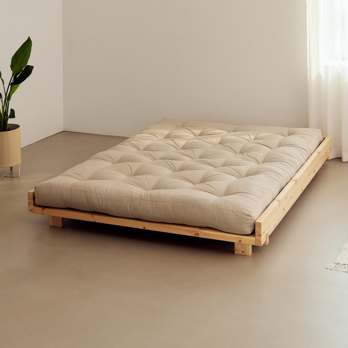 Karup - Social Bett | ohne / 140 x 200 cm / 101ClearLacquered, ohne / 160 x 200 cm / 101ClearLacquered