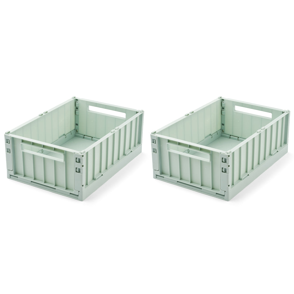 LIEWOOD - Weston Aufbewahrungsbox | 2er-Set / M / light peppermint