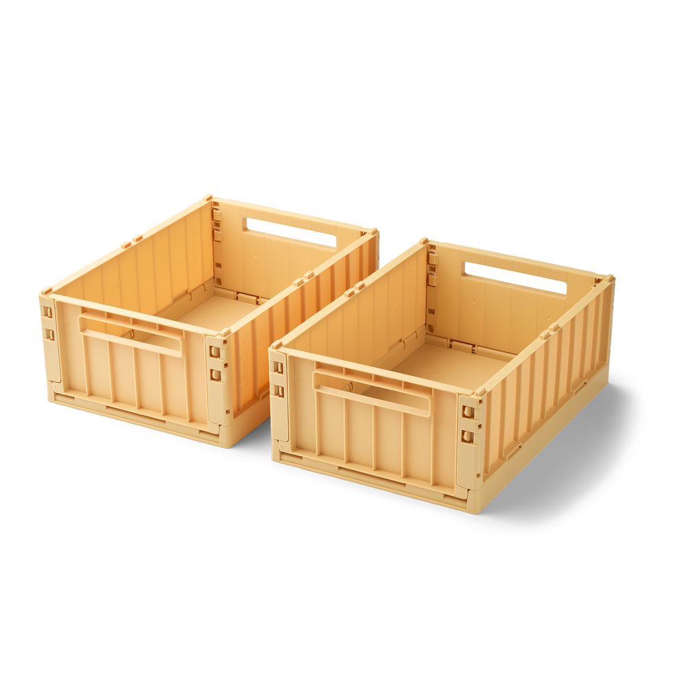 LIEWOOD - Weston Aufbewahrungsbox | 2er-Set / M / lemon yellow