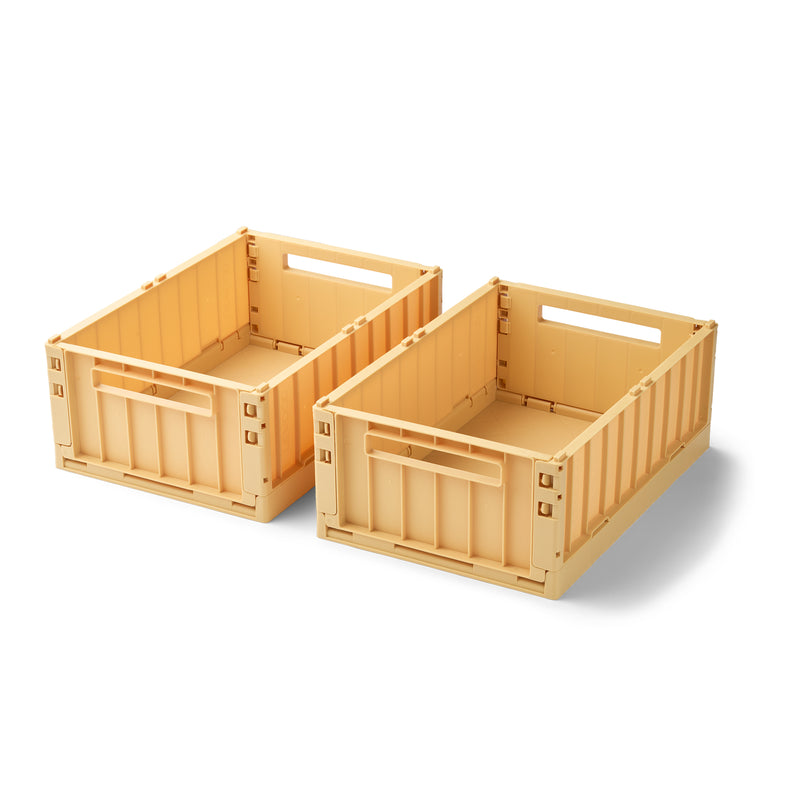 LIEWOOD - Weston Aufbewahrungsbox | 2er-Set / M / lemon yellow