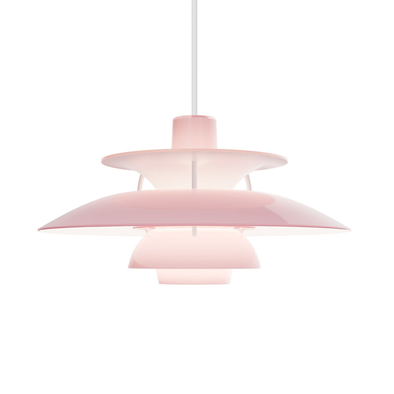 Louis Poulsen - PH 5 320 Opal Pendelleuchte | opal pale rose