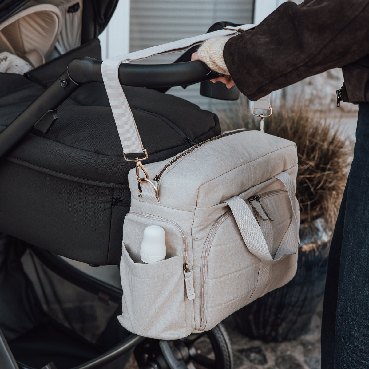 Sebra - On-the-go Wickeltasche | beige melange