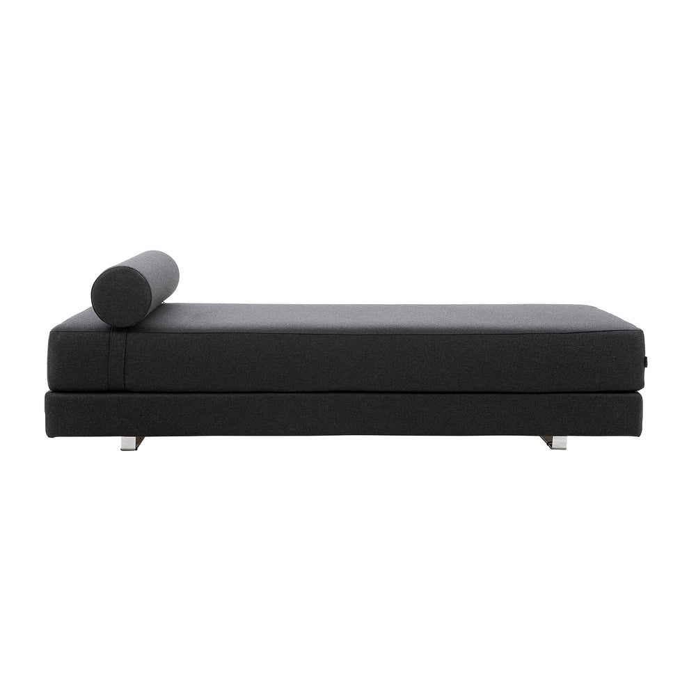 Softline - Lubi Schlafsofa  | Filz anthrazit (610) / Kaltschaummatratze