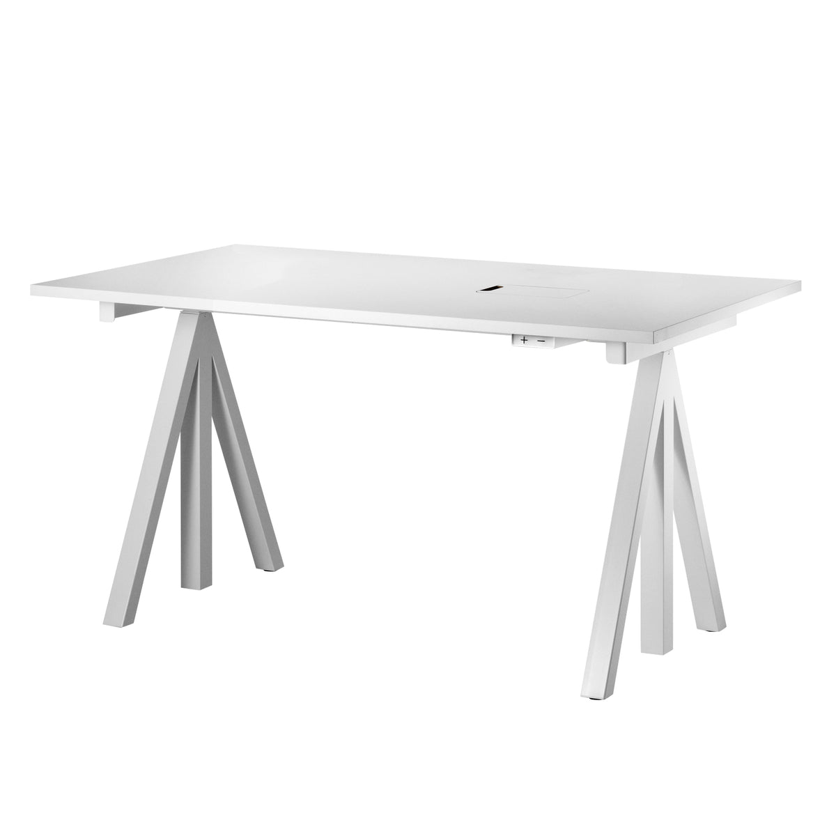 String - Works Schreibtisch | höhenverstellbar / 140 x 78 cm / weiß