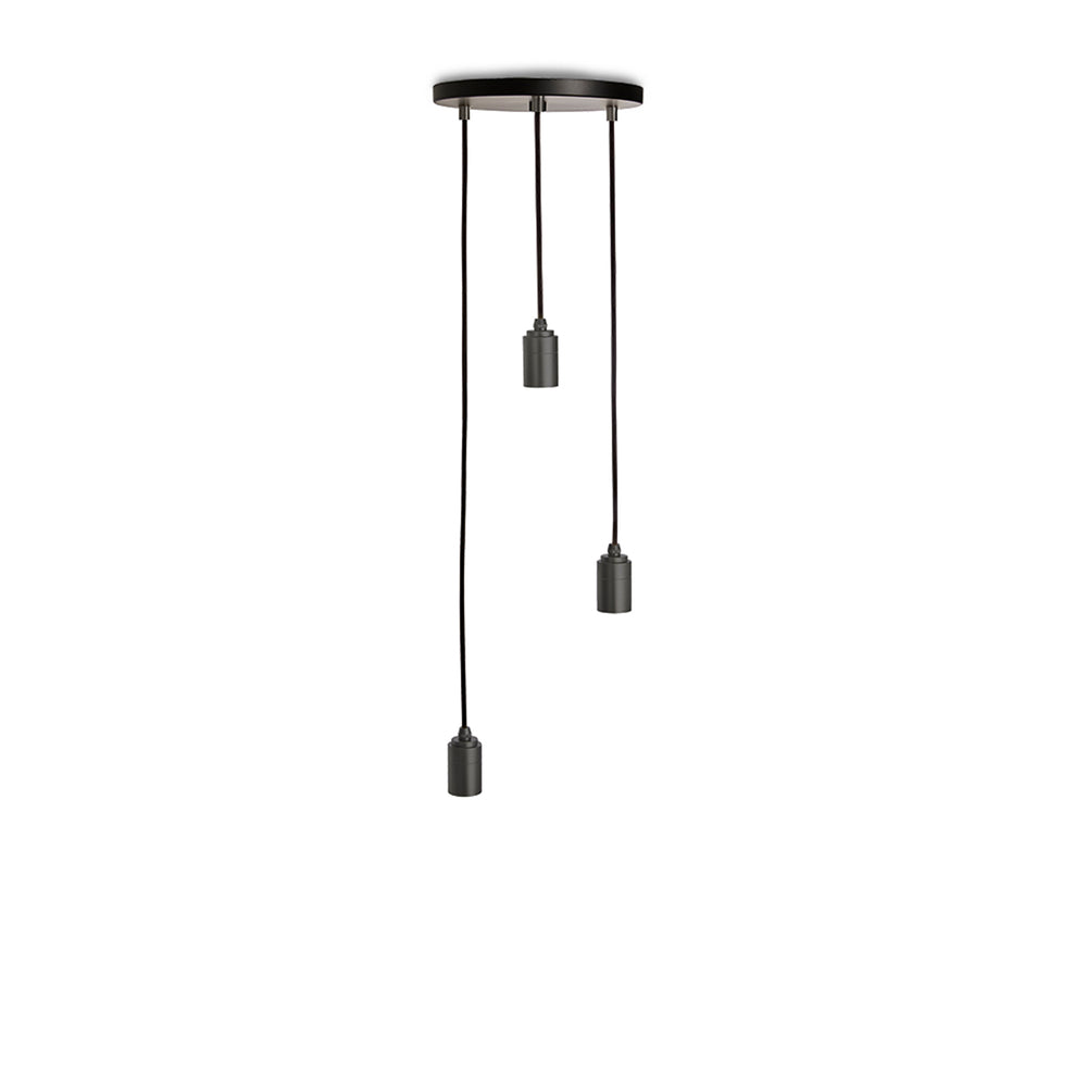 Tala - Triple Pendelleuchte | schwarz / Aluminium eloxiert