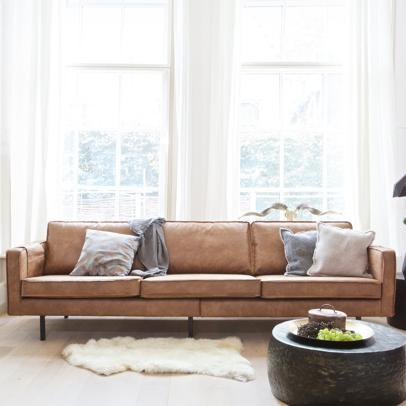 WOOOD - Rodeo Sofa | Ecoleder cognac / 3-Sitzer