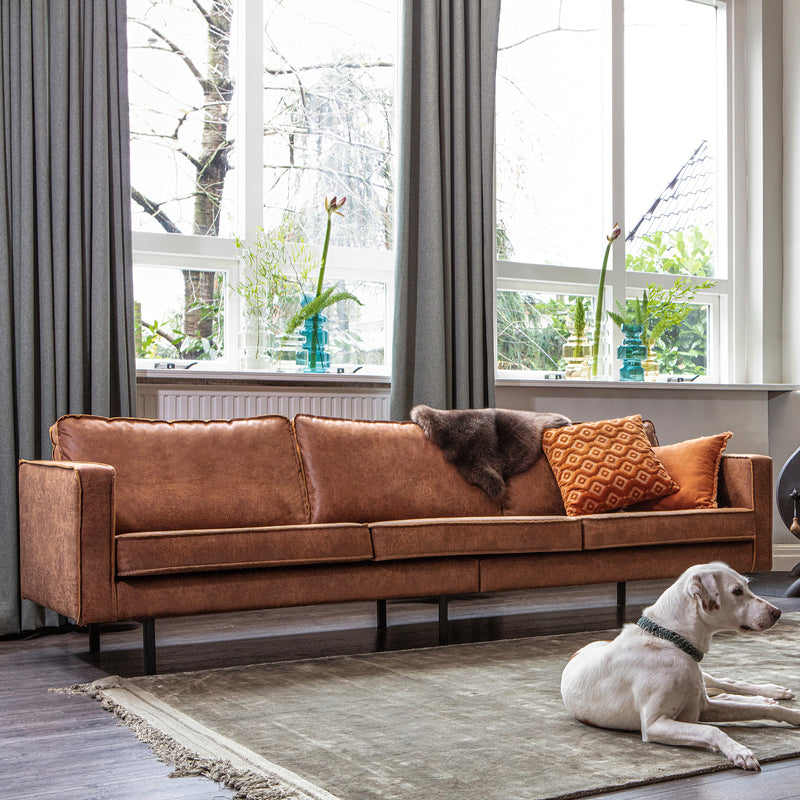 WOOOD - Rodeo Sofa | Ecoleder cognac / 3-Sitzer